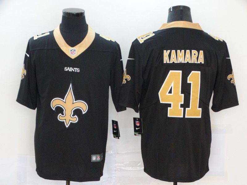 Men New Orleans Saints #41 Kamara Black Nike Team logo fashion NFL Jersey